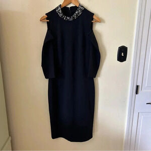 Eliza J Rhinestone Embellished Sheath Dress Size 8